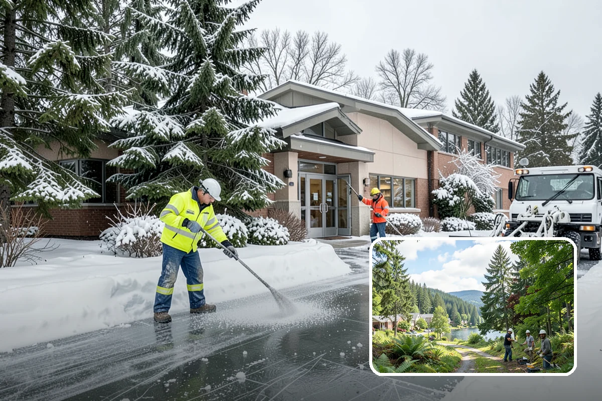Solar Panel Snow Removal in Lake Forest Park, King County, WA - Restored energy production during short winter days