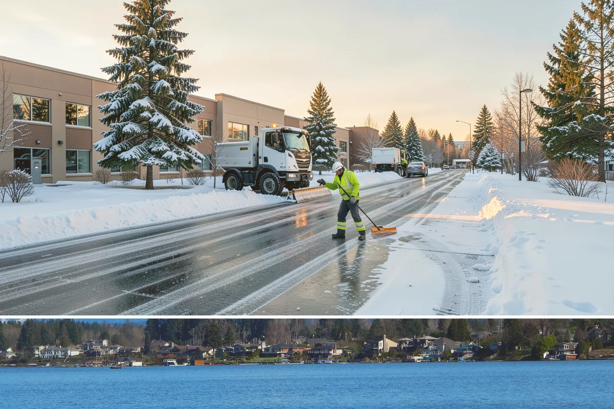 Solar Panel Snow Removal in Lake Stevens, Snohomish County, WA - Solar panel snow removal is most valuable during accumulation events from December through February when daylight is scarce.