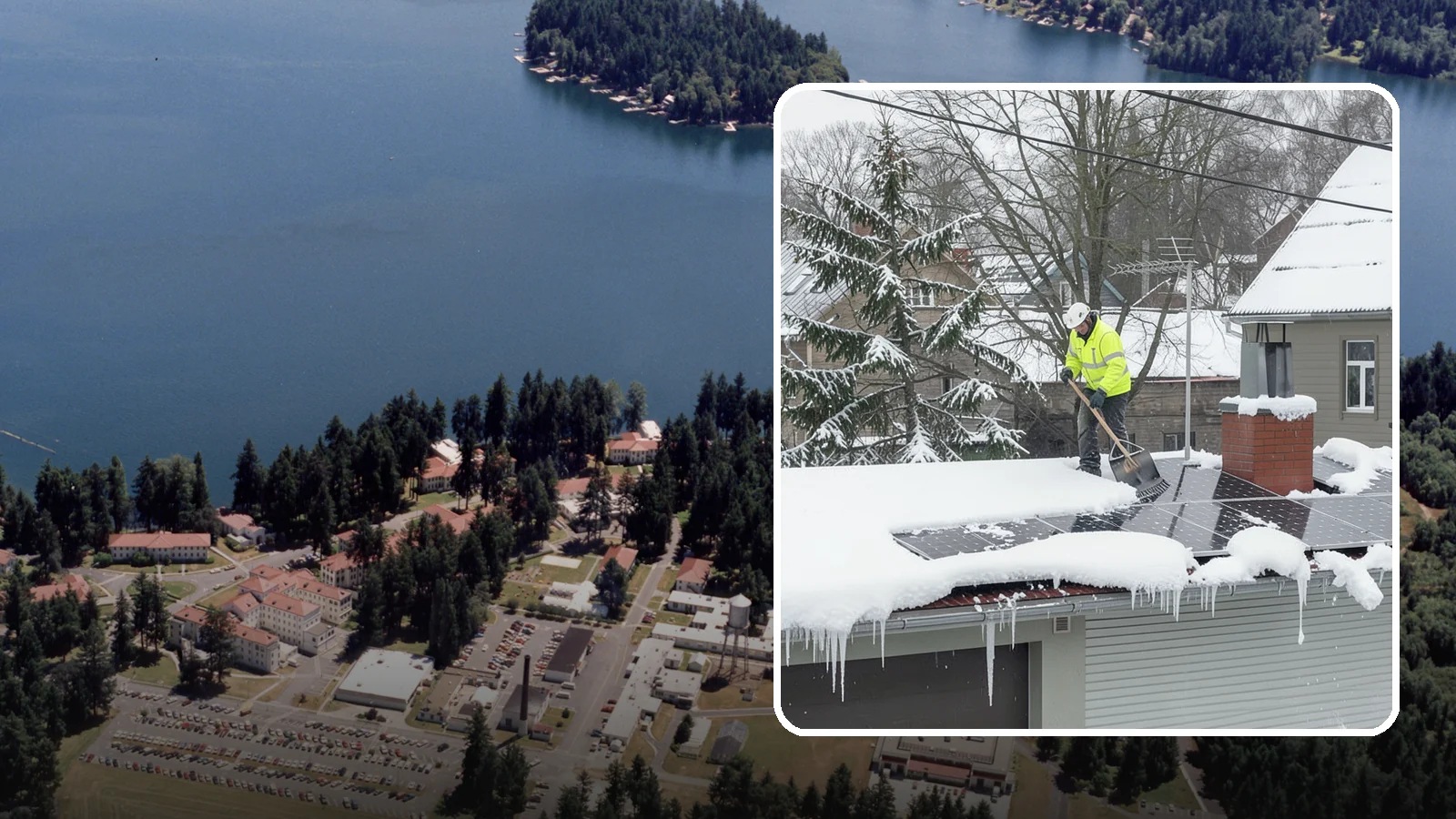 Solar Panel Snow Removal in Lakewood, Pierce County, WA - We clear snow from solar arrays to restore energy production and protect the panels from damage.