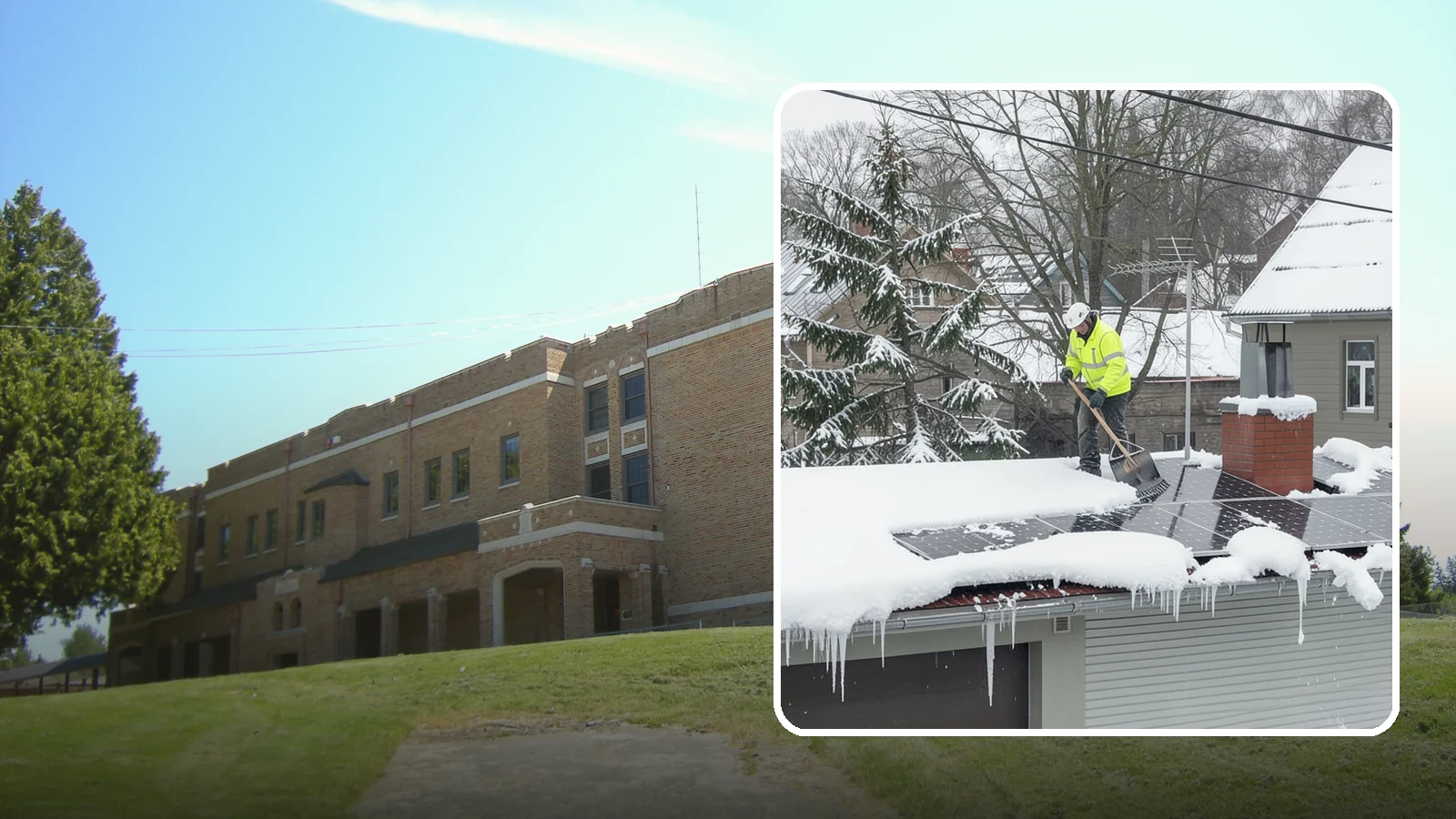 Solar Panel Snow Removal in Maple Valley, King County, WA - We clear snow from solar arrays to restore energy production and protect the panels from damage.