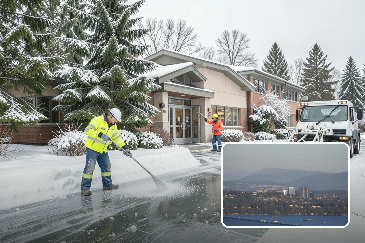Solar Panel Snow Removal in Medina, King County, WA - Restored energy production during short winter days