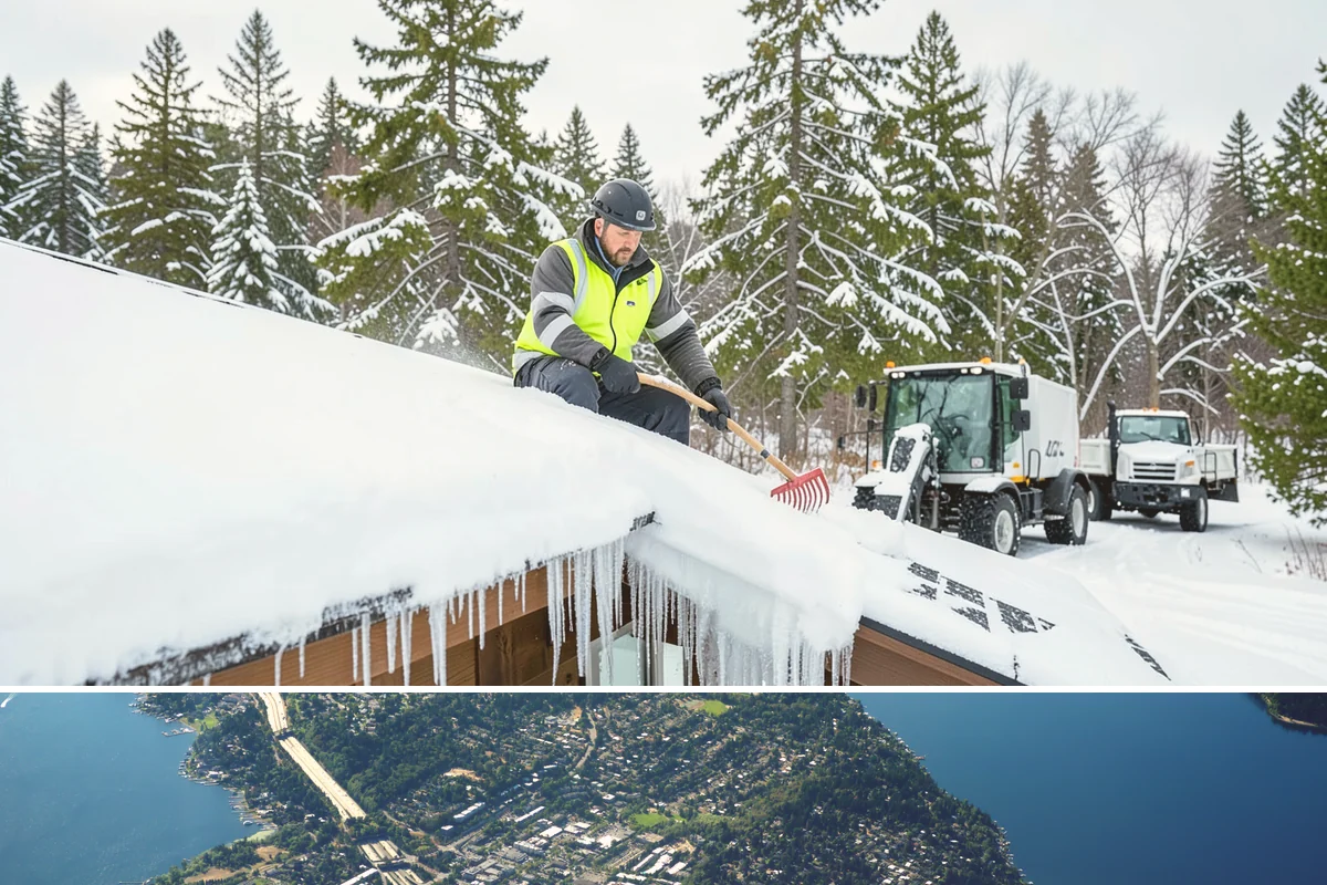 Solar Panel Snow Removal in Mercer Island, King County, WA - Solar panel snow removal is most valuable during accumulation events from December through February when daylight is scarce.