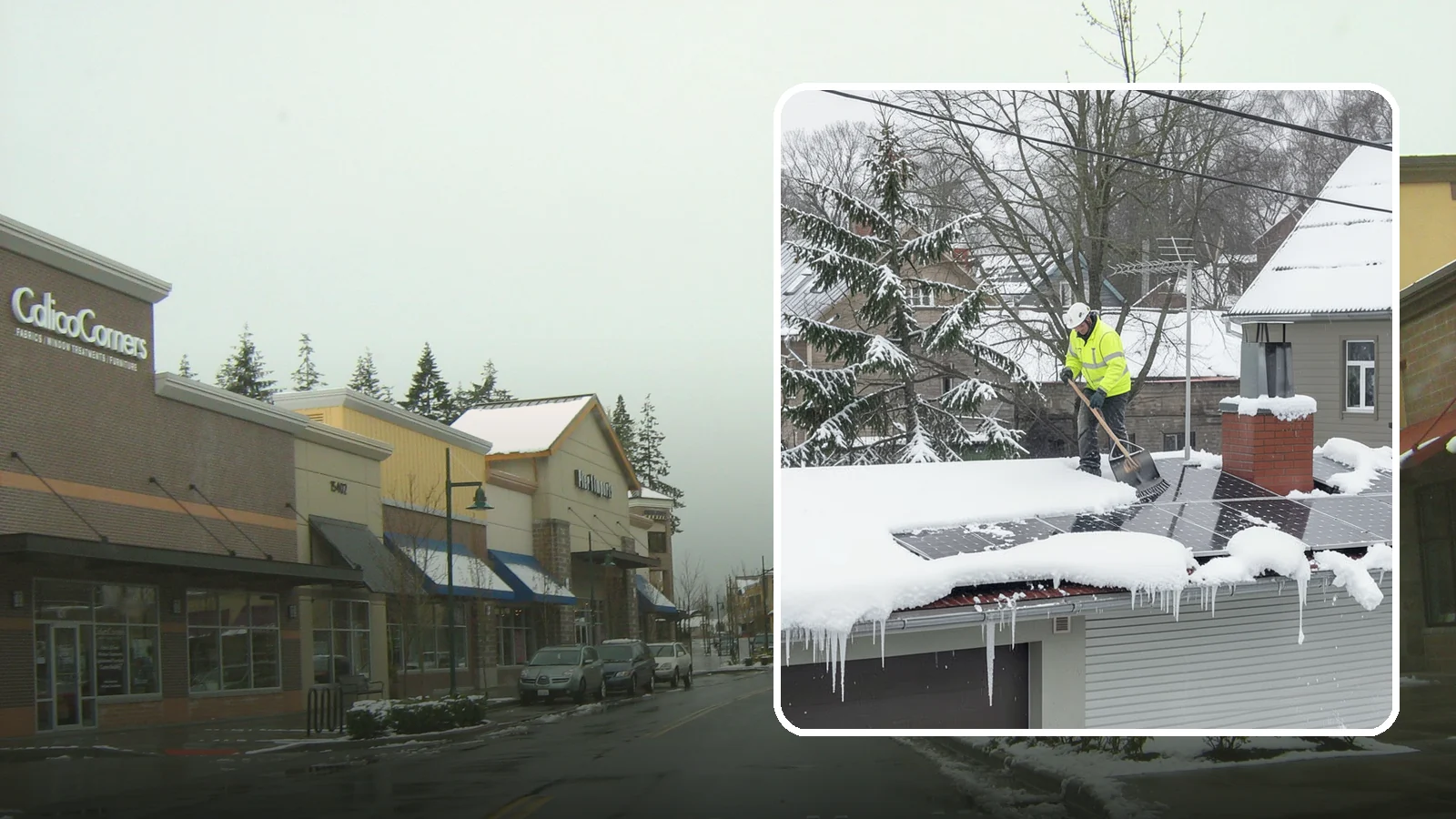 Solar Panel Snow Removal in Mill Creek, Snohomish County, WA - We clear snow from solar arrays to restore energy production and protect the panels from damage.