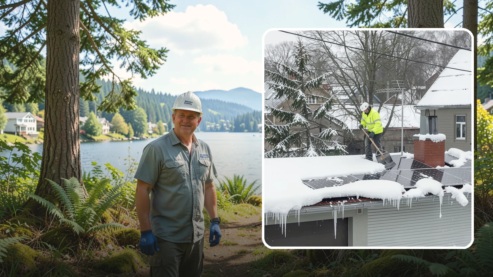 Solar Panel Snow Removal in Milton, King County, WA - We clear snow from solar arrays to restore energy production and protect the panels from damage.