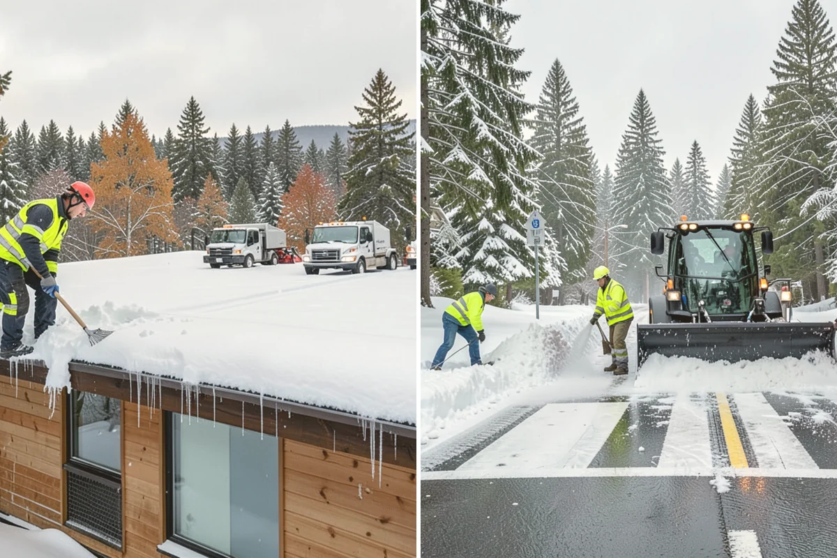 Solar Panel Snow Removal in Milton, King County, WA - Assess the array layout, pitch, and snow load