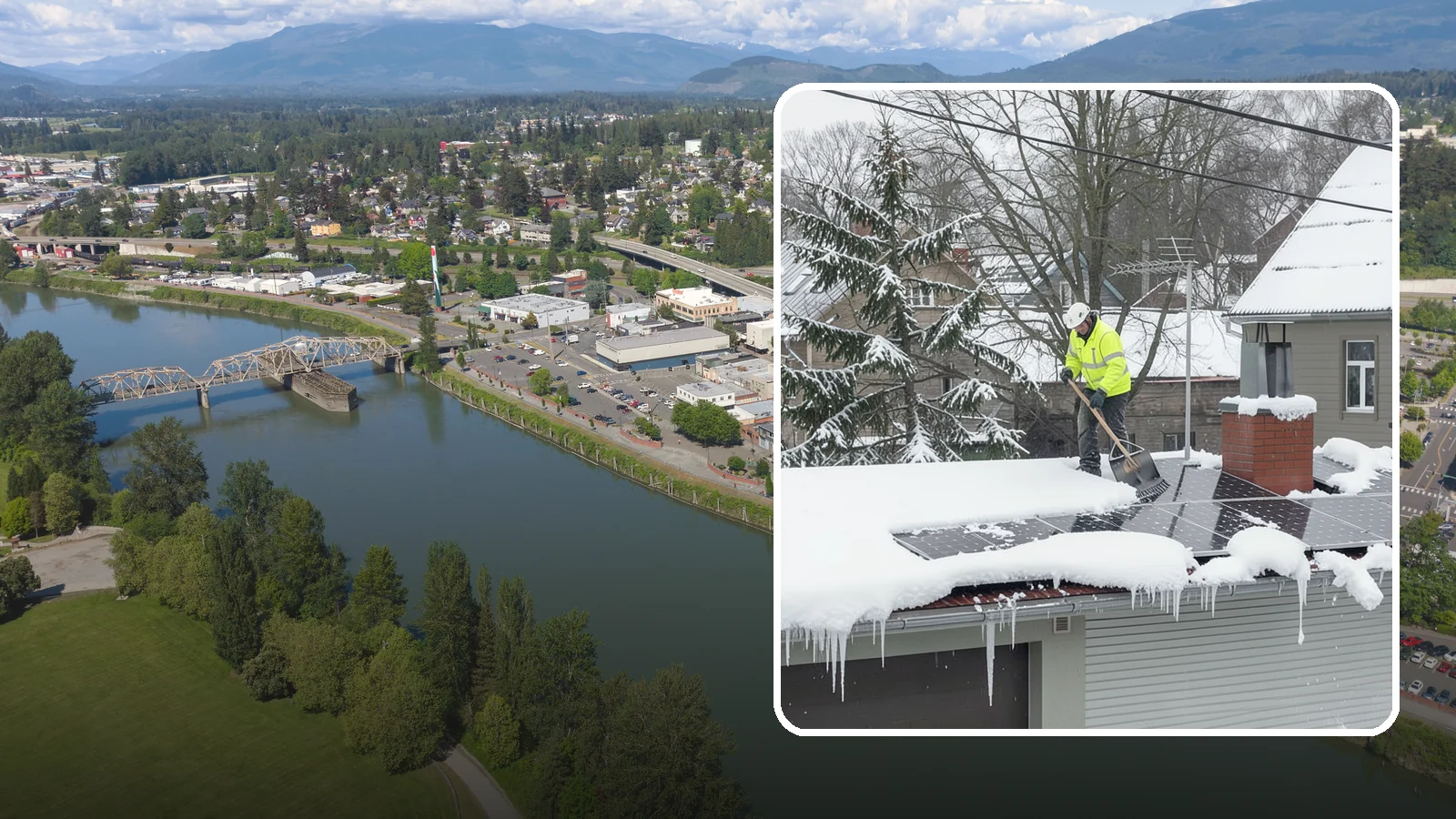 Solar Panel Snow Removal in Mount Vernon, Skagit County, WA - We clear snow from solar arrays to restore energy production and protect the panels from damage.