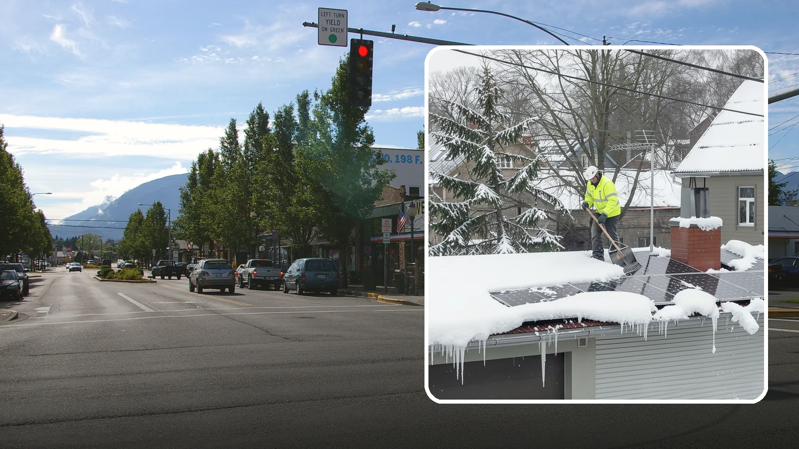 Solar Panel Snow Removal in North Bend, King County, WA - We clear snow from solar arrays to restore energy production and protect the panels from damage.
