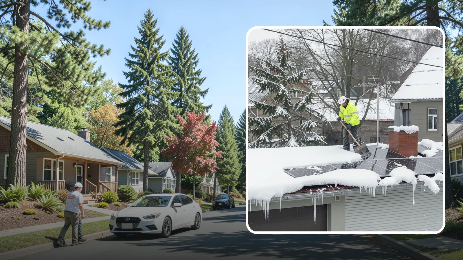 Solar Panel Snow Removal in Orting, Pierce County, WA - We clear snow from solar arrays to restore energy production and protect the panels from damage.