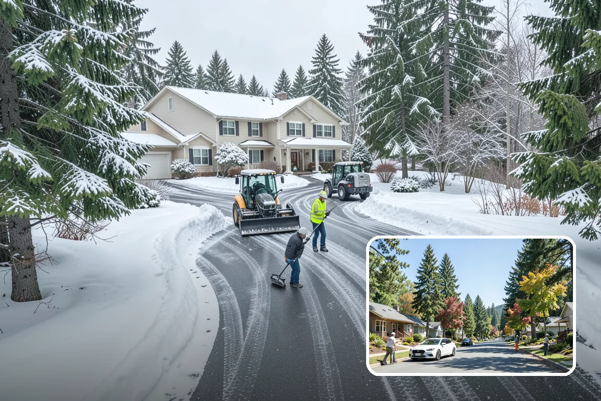 Solar Panel Snow Removal in Orting, Pierce County, WA - Restored energy production during short winter days
