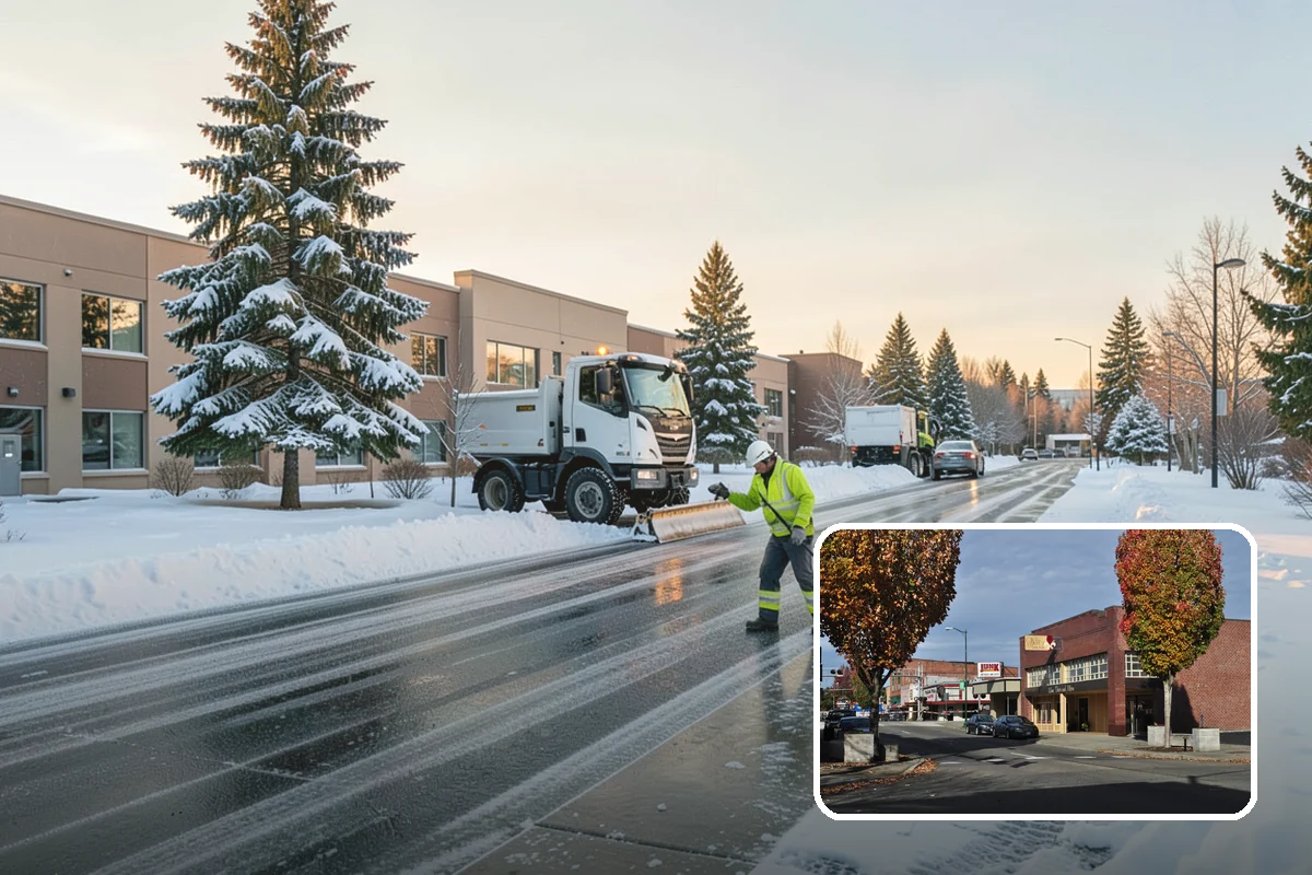 Solar Panel Snow Removal in Puyallup, Pierce County, WA - Restored energy production during short winter days