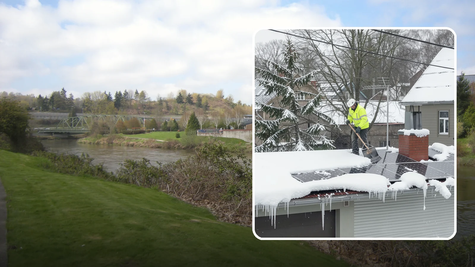 Solar Panel Snow Removal in Tukwila, King County, WA - We clear snow from solar arrays to restore energy production and protect the panels from damage.
