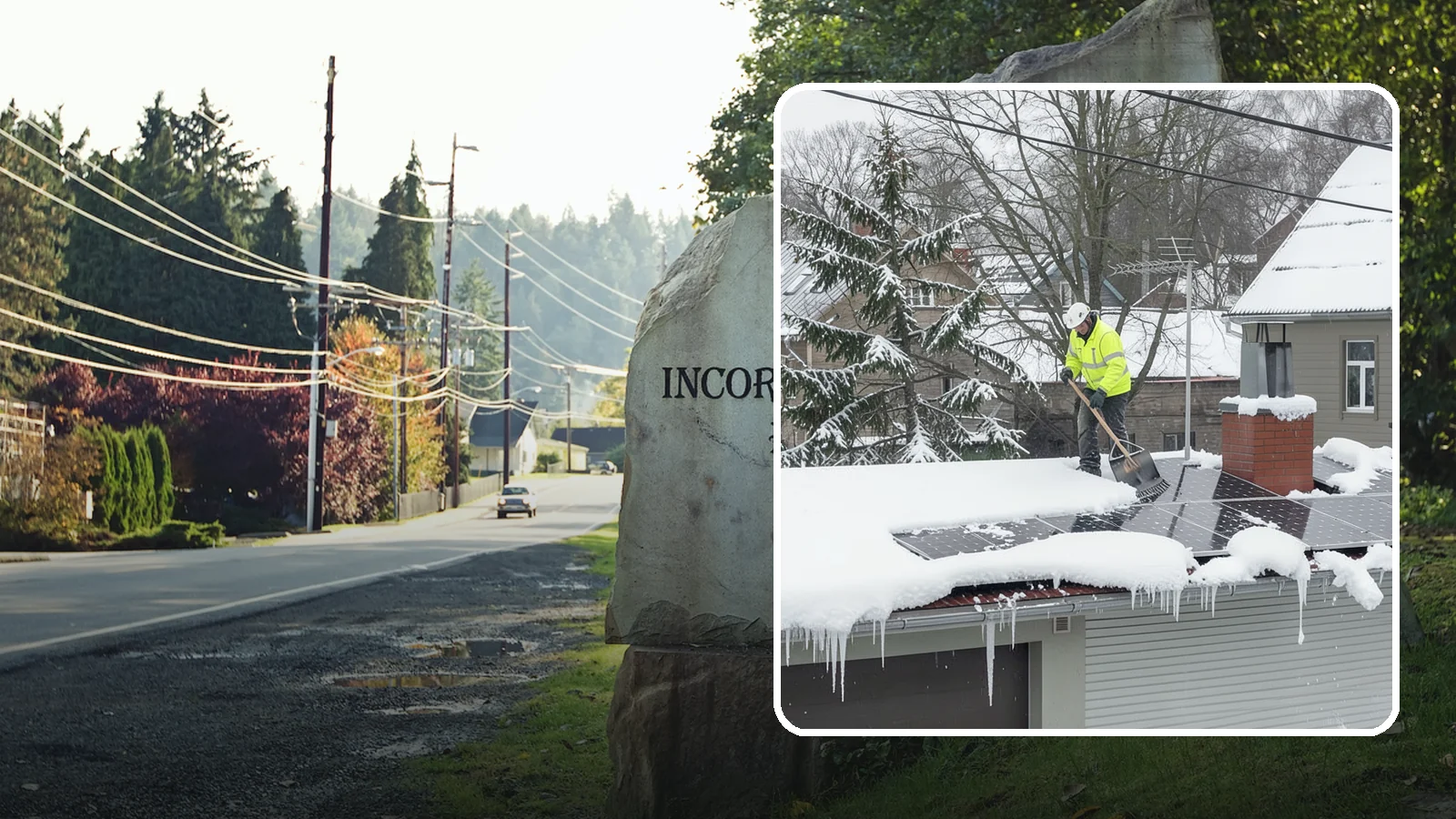 Solar Panel Snow Removal in Wilkeson, Pierce County, WA - We clear snow from solar arrays to restore energy production and protect the panels from damage.