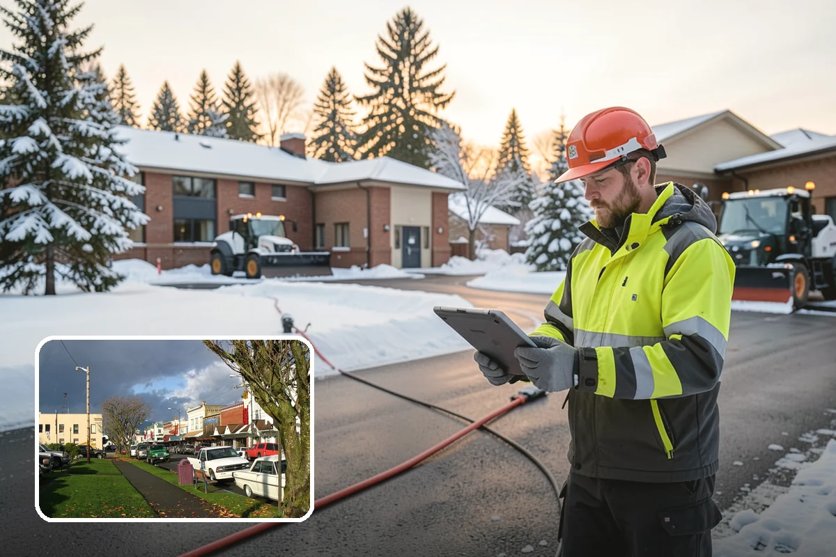 Stair Deicing in Arlington, Snohomish County, WA - Stops invisible refreeze from forming on treads