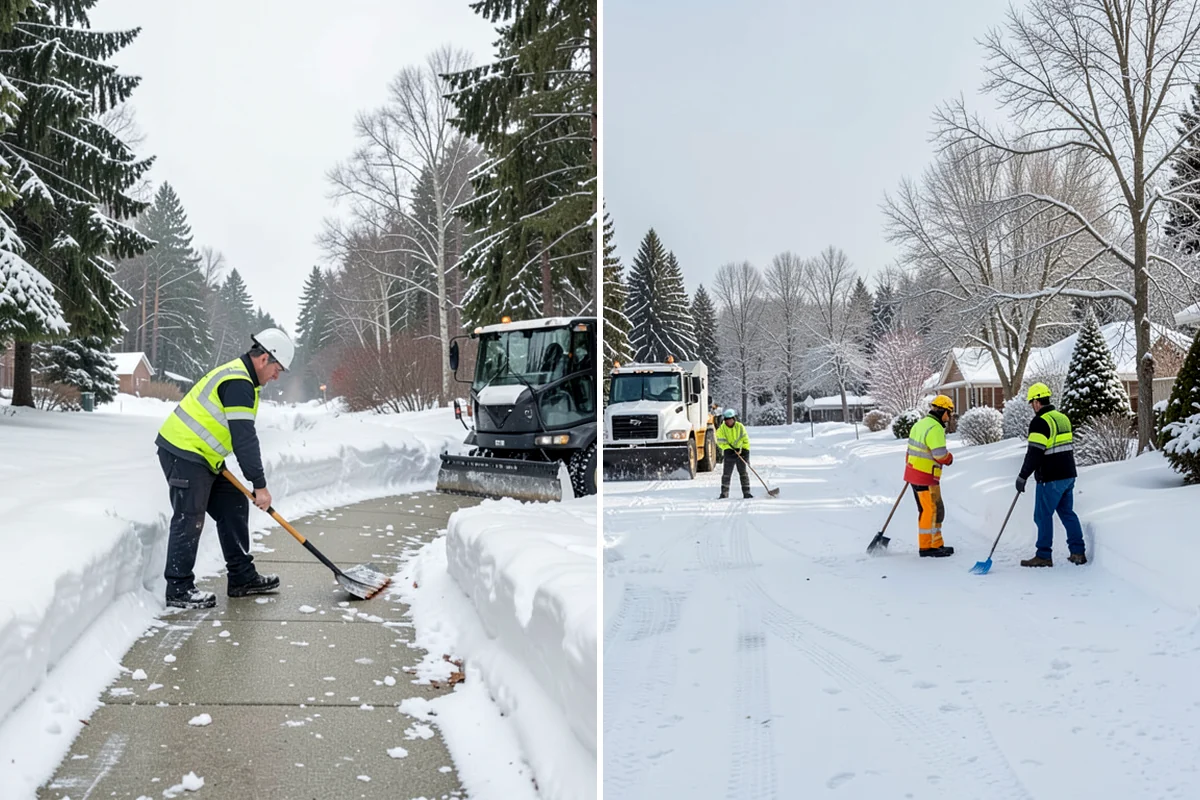 Stair Deicing in Arlington, Snohomish County, WA - Assess stair material and any prior salt damage