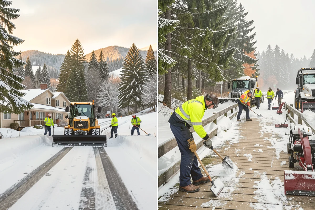 Stair Deicing in Bellevue, King County, WA - Assess stair material and any prior salt damage