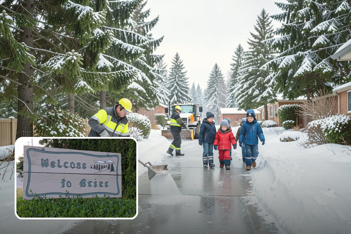 Stair Deicing in Brier, Snohomish County, WA - Stops invisible refreeze from forming on treads