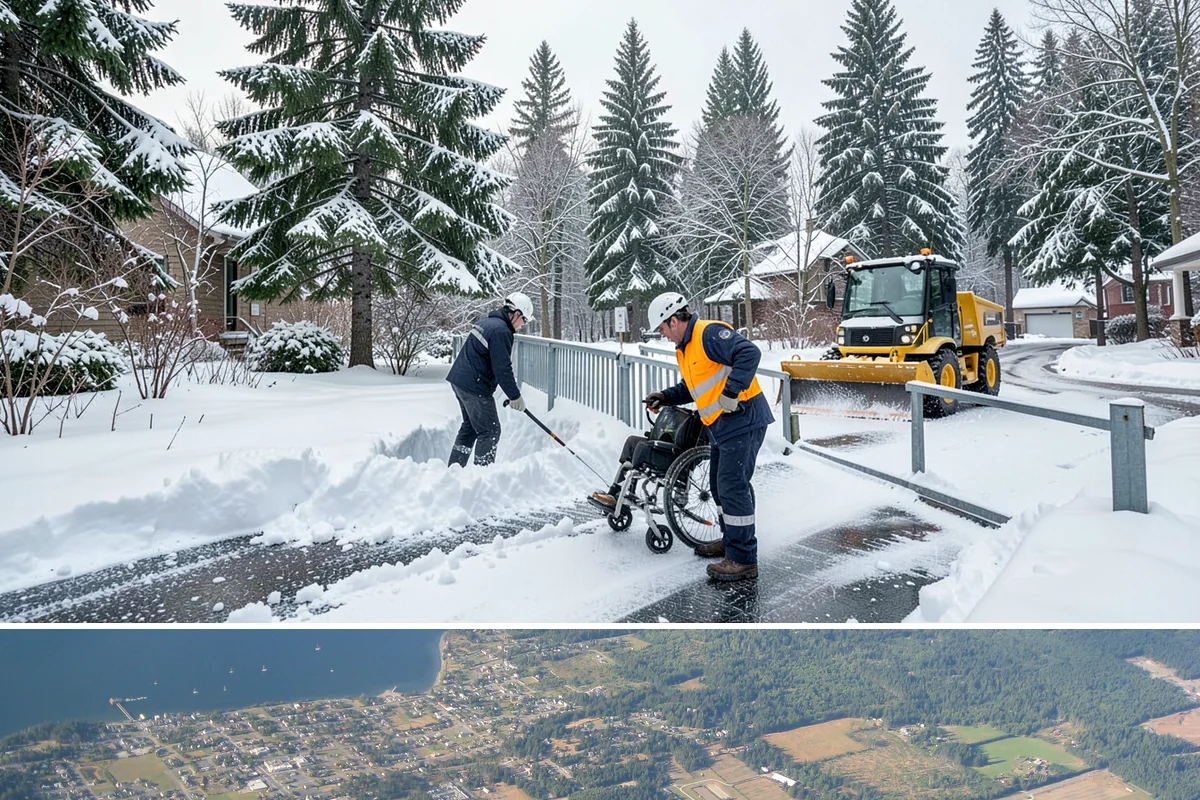 Stair Deicing in Coupeville, Island County, WA - Stair deicing is most valuable during the freeze-thaw stretches of a Puget Sound winter when melt refreezes on cold steps each...
