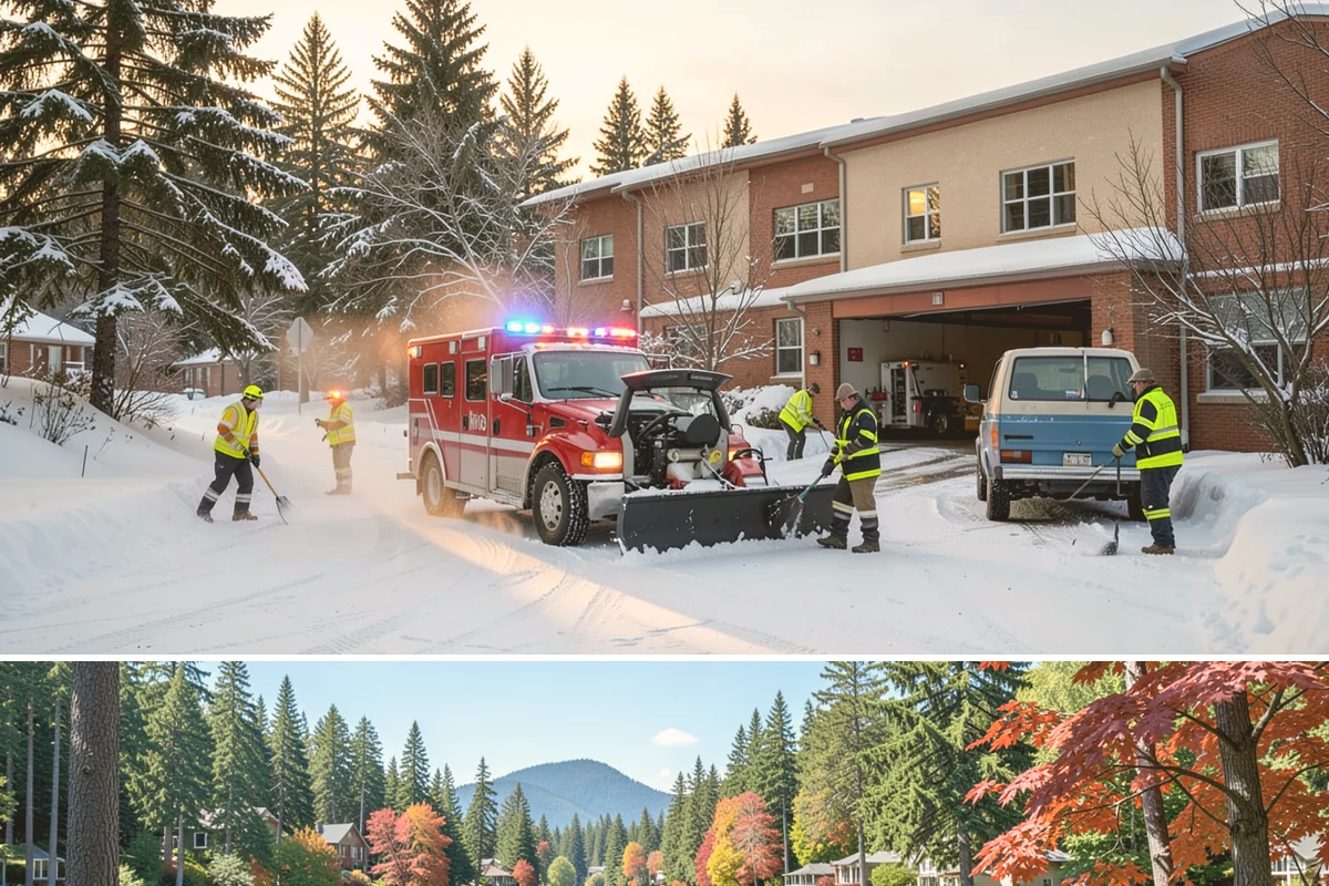 Stair Deicing in Covington, King County, WA - Stair deicing is most valuable during the freeze-thaw stretches of a Puget Sound winter when melt refreezes on cold steps each...