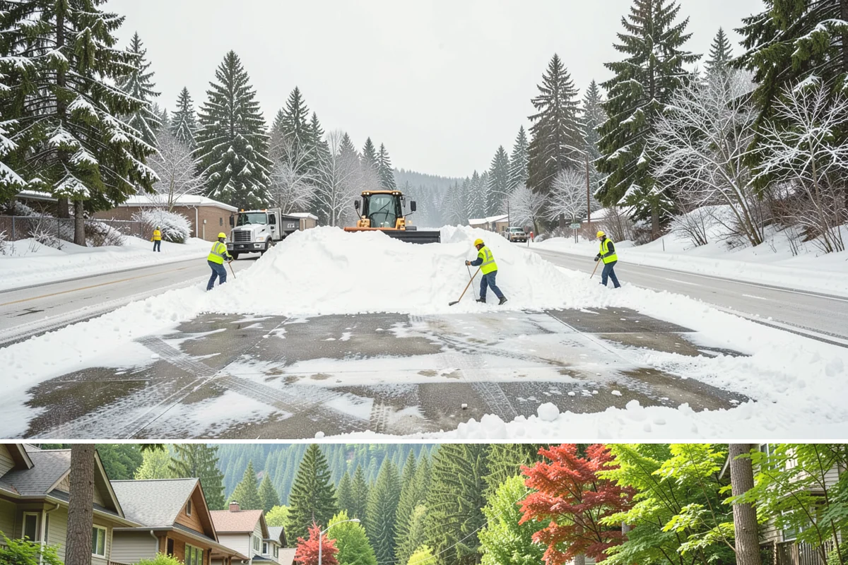 Stair Deicing in Darrington, Snohomish County, WA - Stair deicing is most valuable during the freeze-thaw stretches of a Puget Sound winter when melt refreezes on cold steps each...