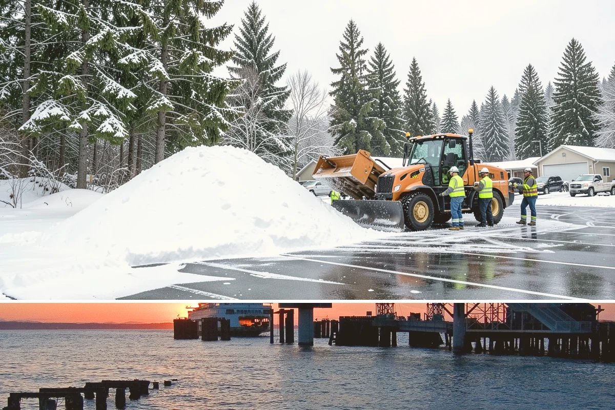 Stair Deicing in Edmonds, Snohomish County, WA - Stair deicing is most valuable during the freeze-thaw stretches of a Puget Sound winter when melt refreezes on cold steps each...