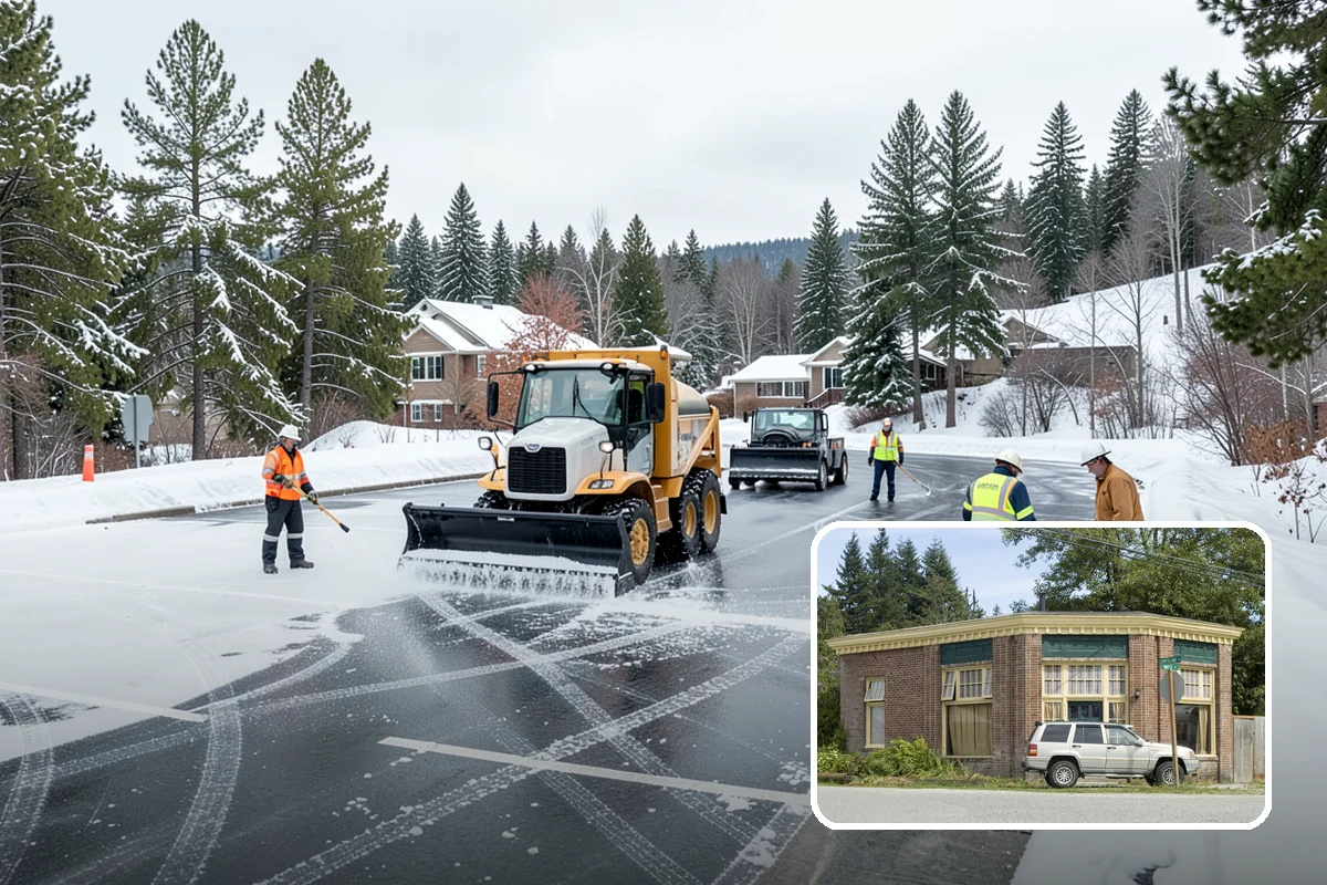 Stair Deicing in Hamilton, Skagit County, WA - Stops invisible refreeze from forming on treads