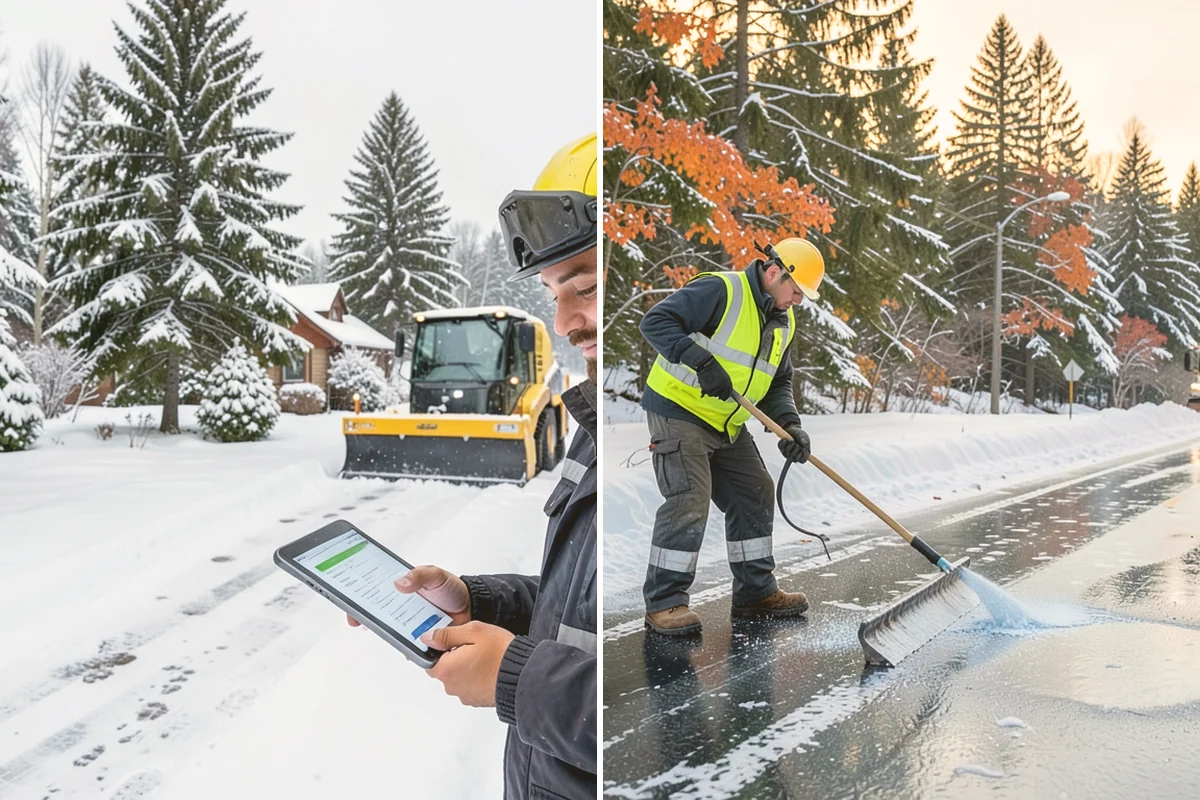 Stair Deicing in Kent, King County, WA - Assess stair material and any prior salt damage