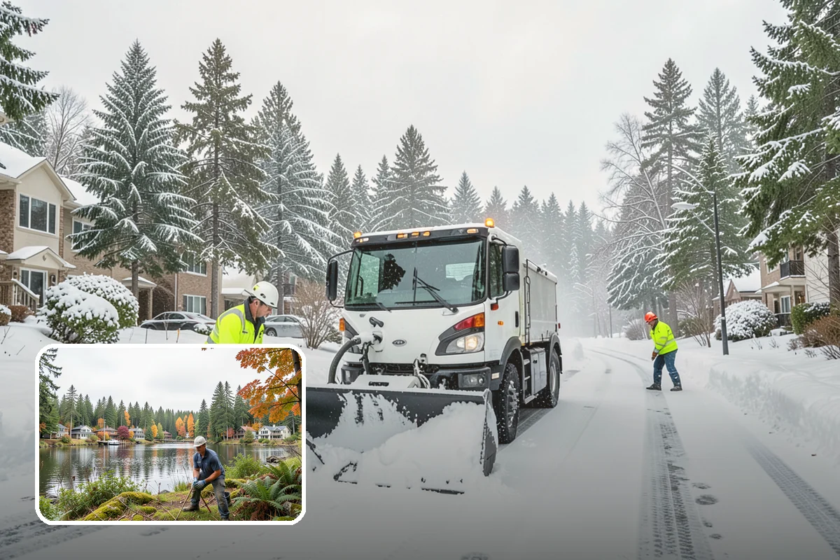 Stair Deicing in La Conner, Skagit County, WA - Stops invisible refreeze from forming on treads