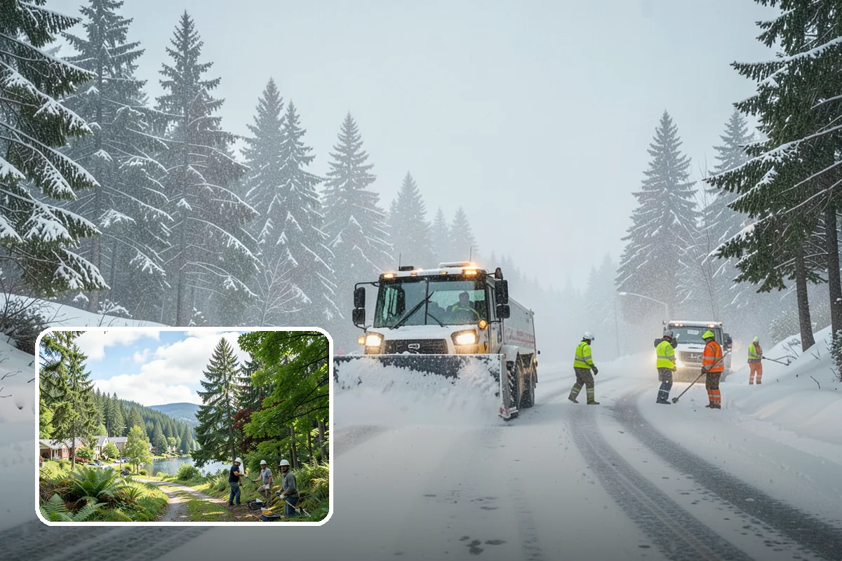 Stair Deicing in Lake Forest Park, King County, WA - Stops invisible refreeze from forming on treads