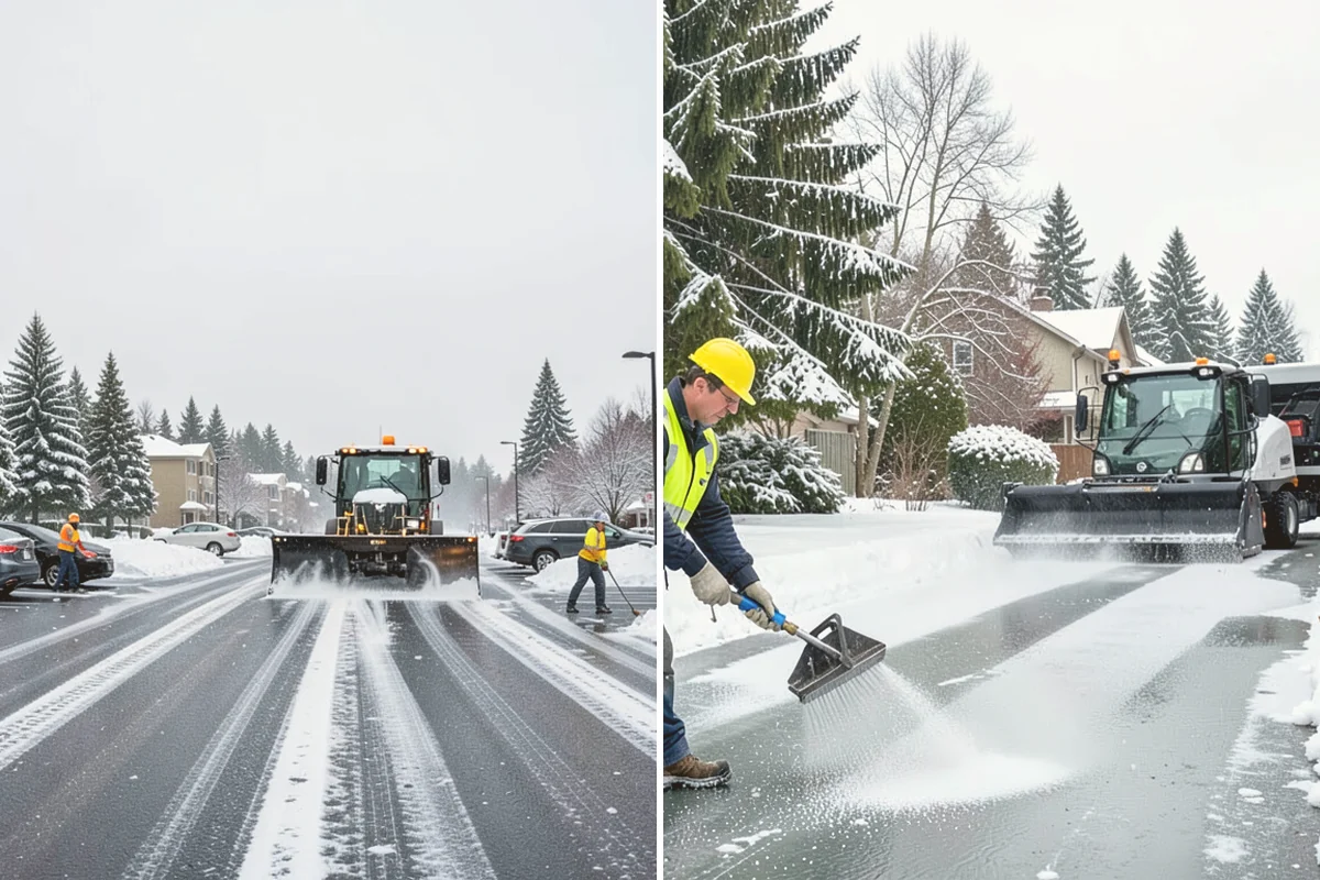 Stair Deicing in Langley, Island County, WA - Assess stair material and any prior salt damage