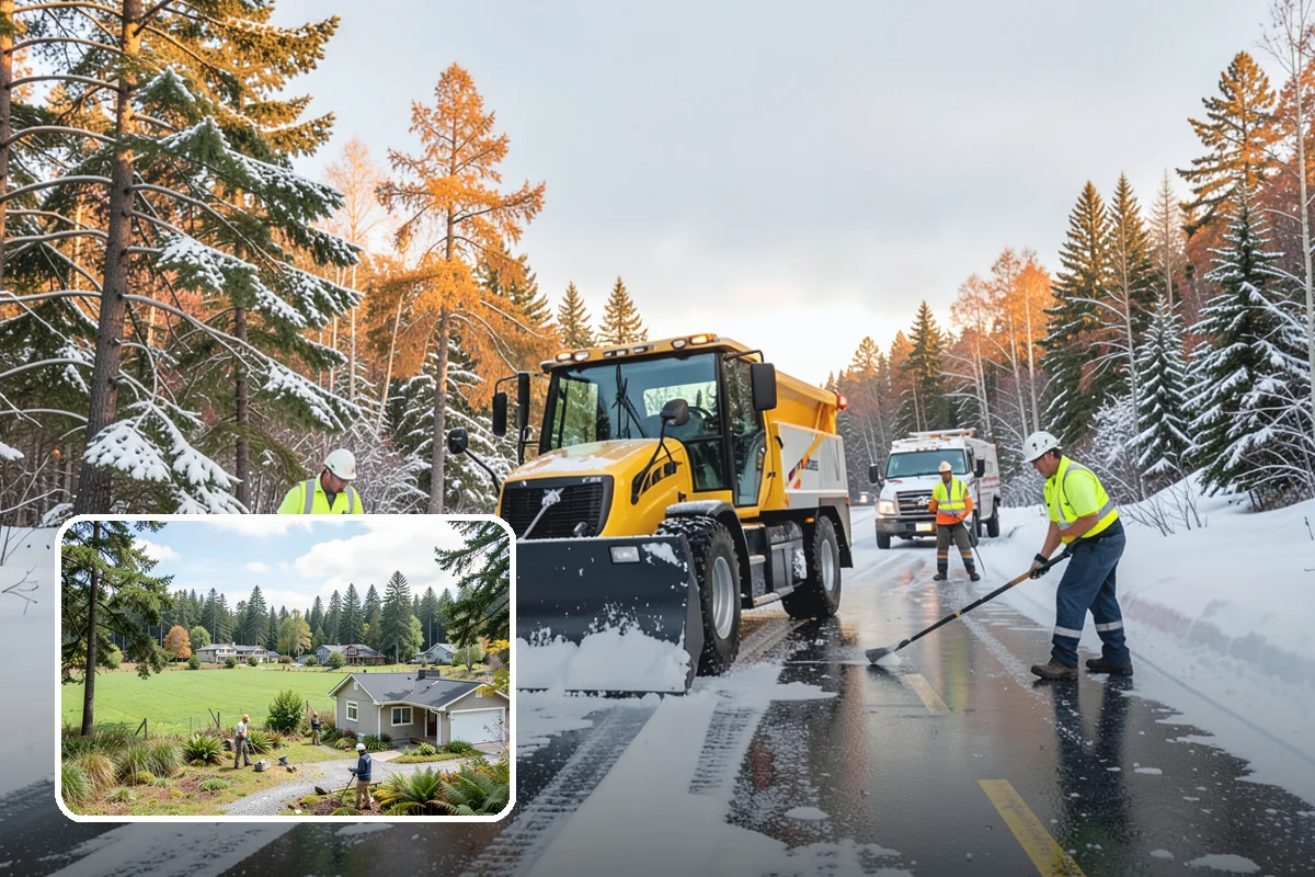 Stair Deicing in Lyman, Skagit County, WA - Stops invisible refreeze from forming on treads