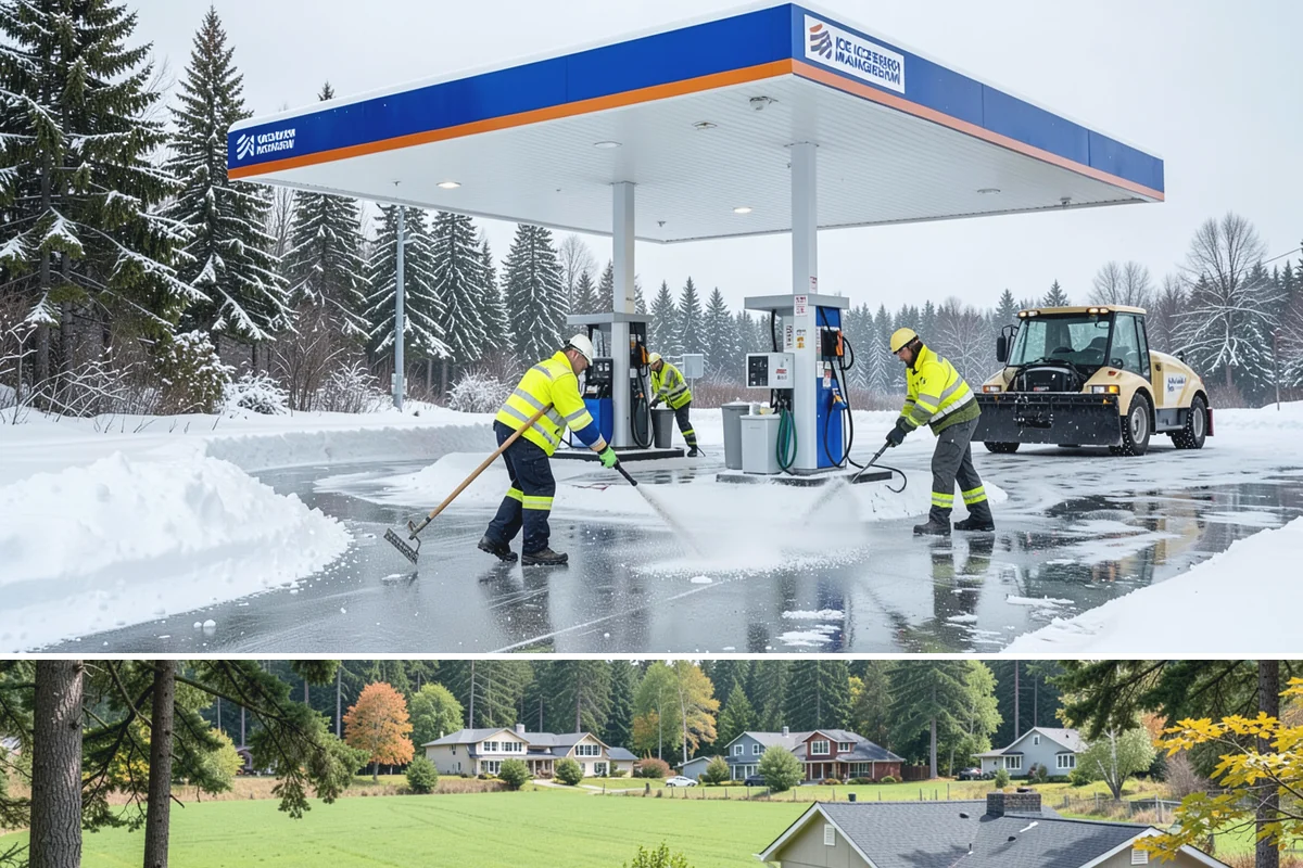 Stair Deicing in Lyman, Skagit County, WA - Stair deicing is most valuable during the freeze-thaw stretches of a Puget Sound winter when melt refreezes on cold steps each...