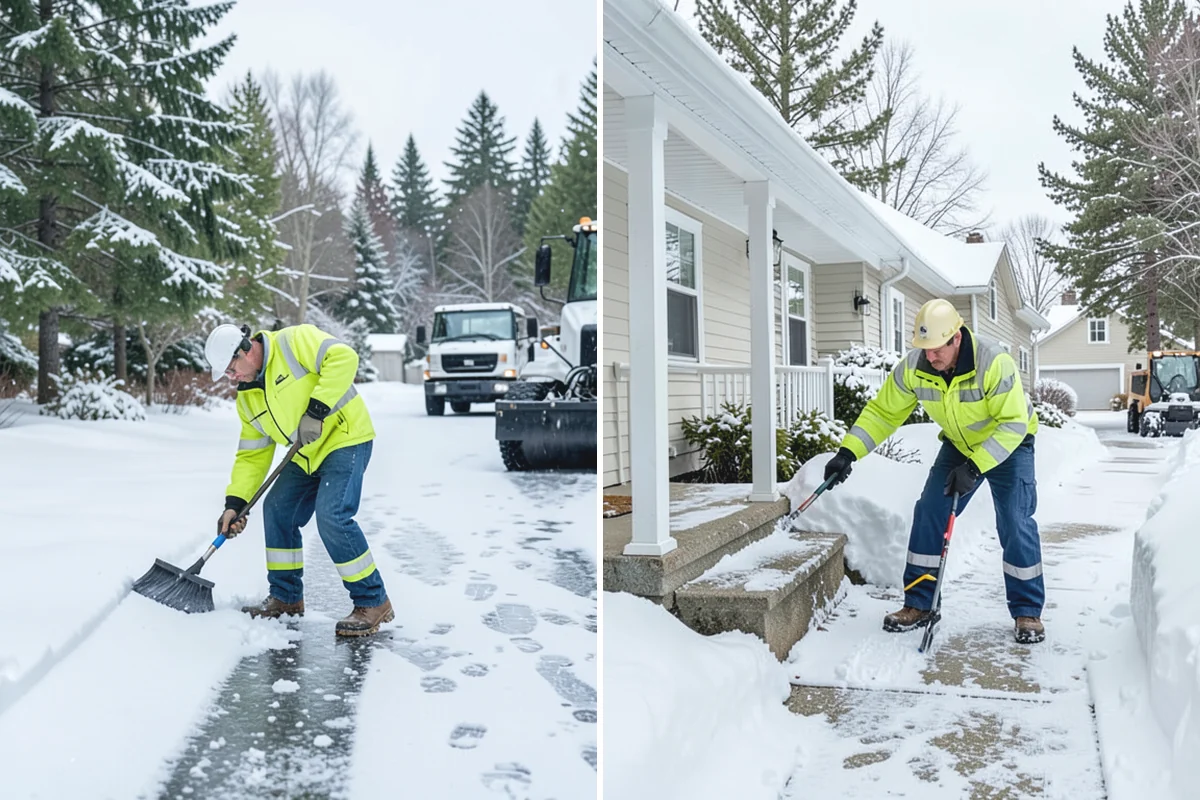 Stair Deicing in Marysville, Snohomish County, WA - Assess stair material and any prior salt damage