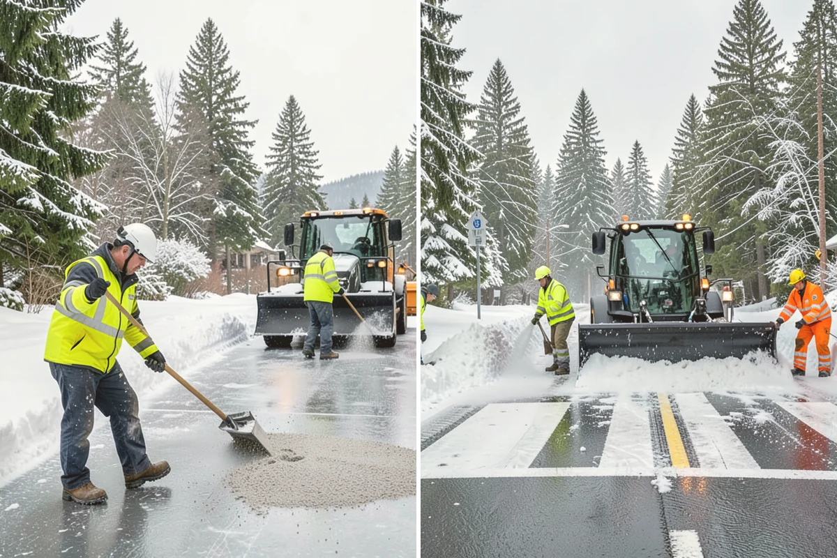 Stair Deicing in Newcastle, King County, WA - Assess stair material and any prior salt damage