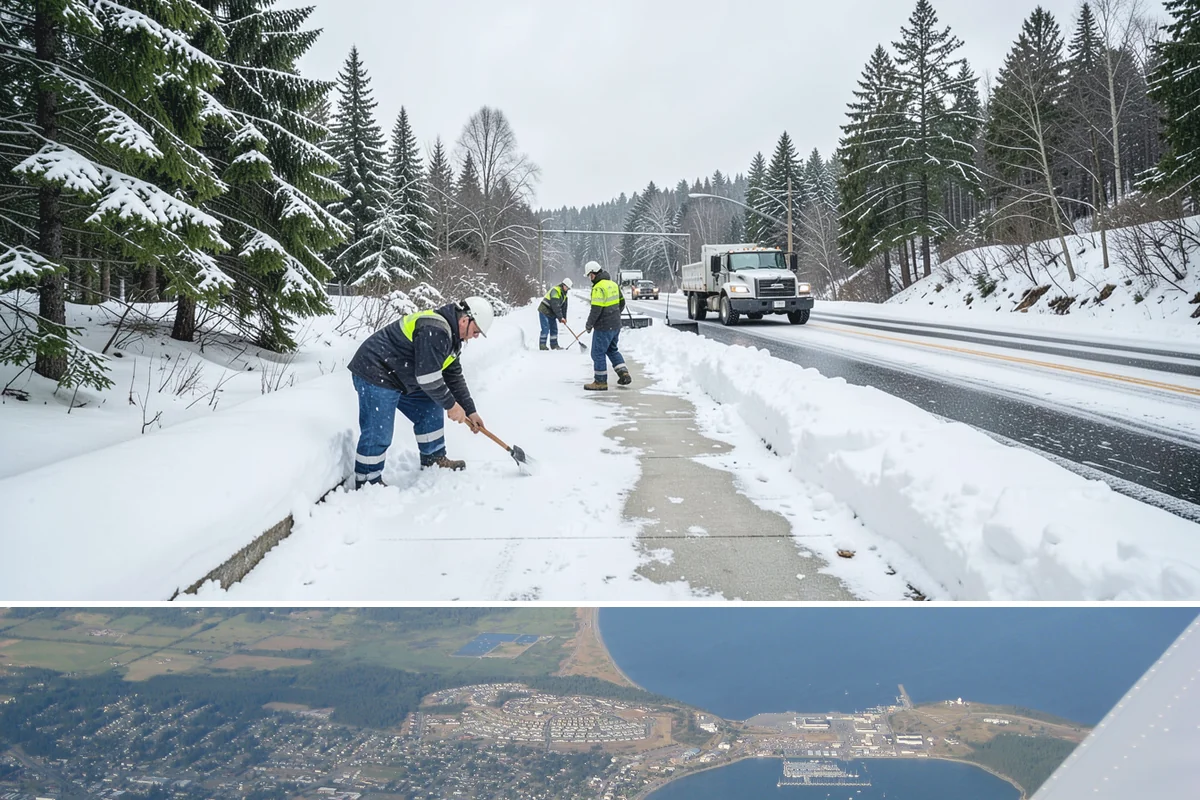 Stair Deicing in Oak Harbor, Island County, WA - Stair deicing is most valuable during the freeze-thaw stretches of a Puget Sound winter when melt refreezes on cold steps each...