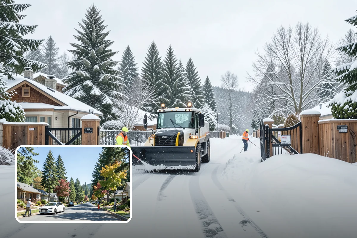 Stair Deicing in Orting, Pierce County, WA - Stops invisible refreeze from forming on treads