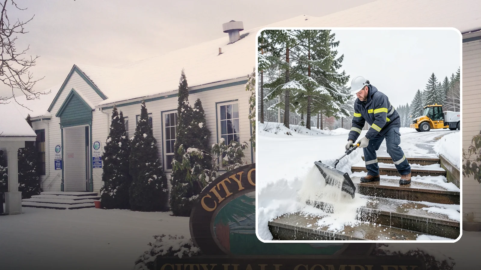 Stair Deicing in Pacific, King County, WA - We treat exterior stairs with the right deicer to stop ice from forming on treads and landings.