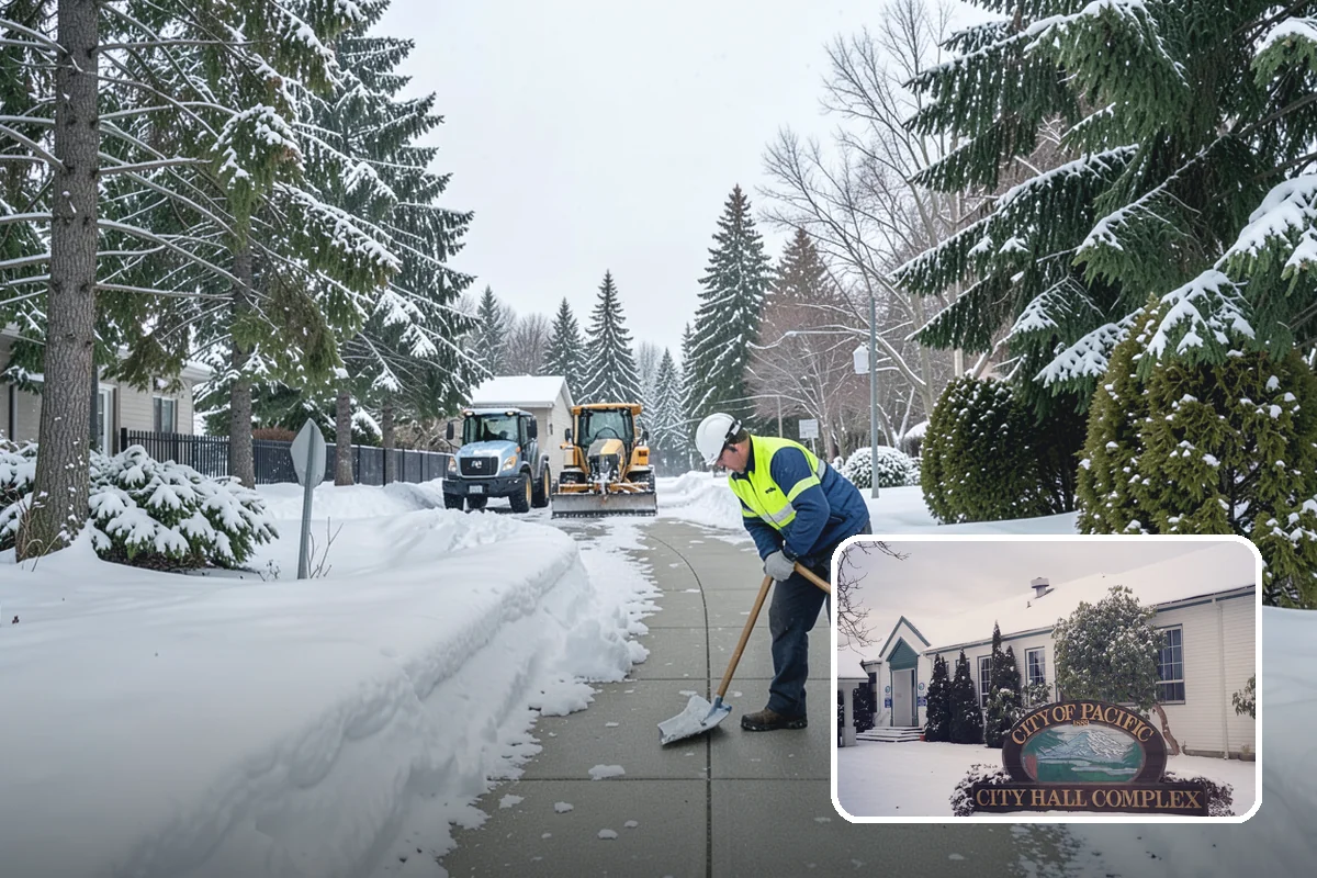 Stair Deicing in Pacific, King County, WA - Stops invisible refreeze from forming on treads