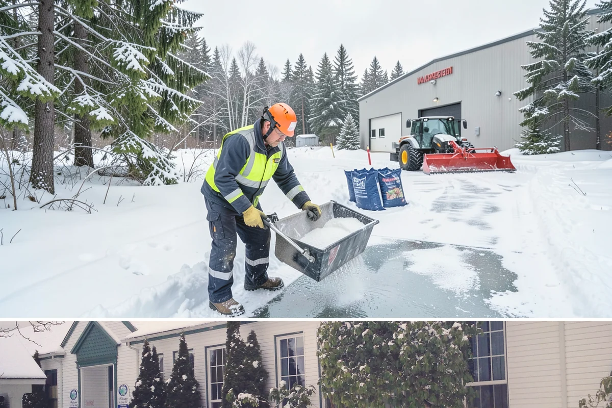 Stair Deicing in Pacific, King County, WA - Stair deicing is most valuable during the freeze-thaw stretches of a Puget Sound winter when melt refreezes on cold steps each...