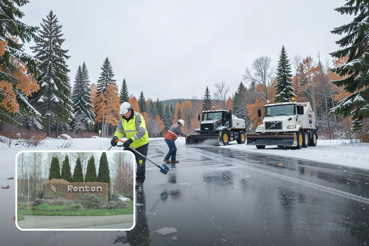 Stair Deicing in Renton, King County, WA - Stops invisible refreeze from forming on treads