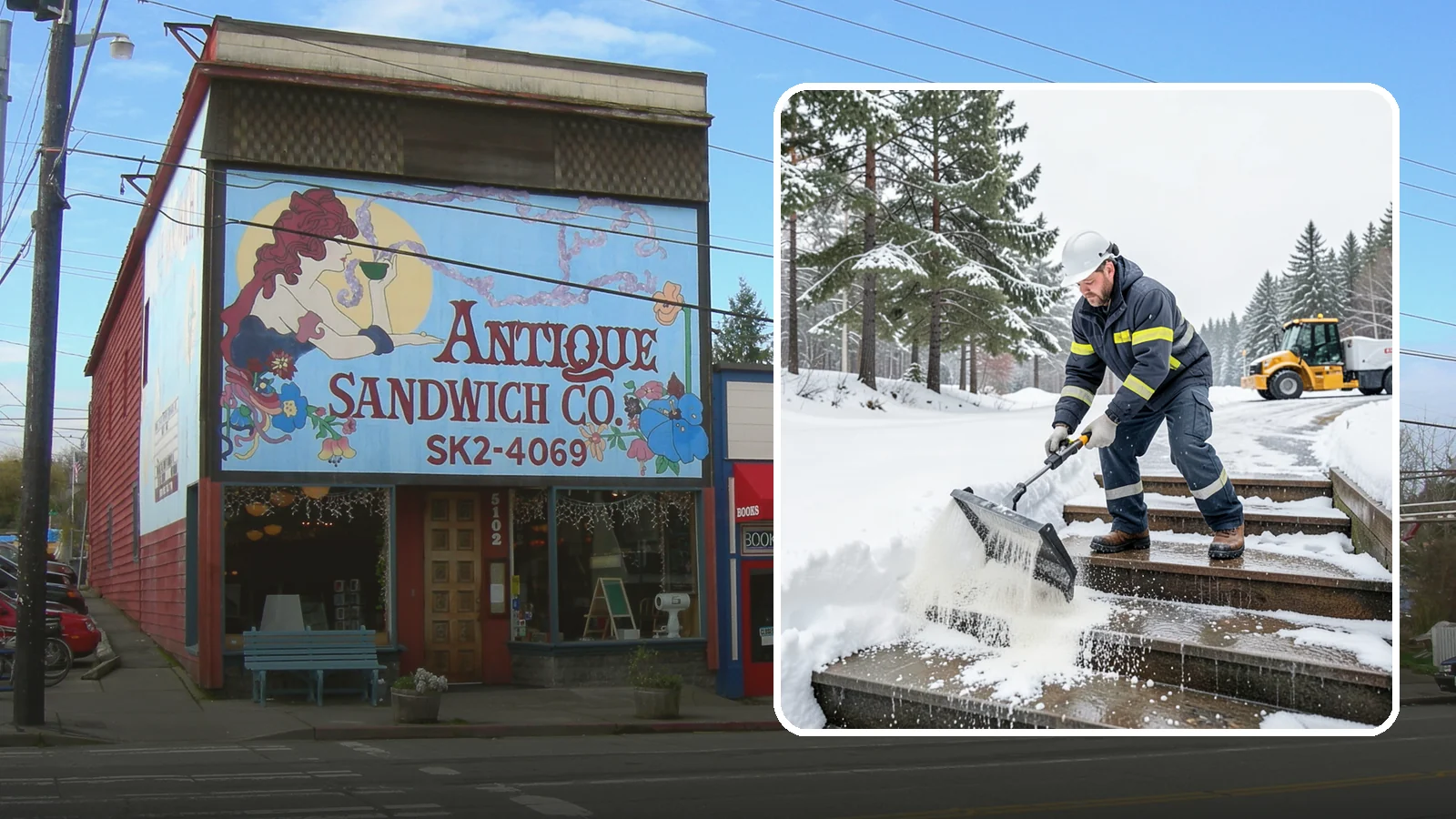 Stair Deicing in Ruston, Pierce County, WA - We treat exterior stairs with the right deicer to stop ice from forming on treads and landings.