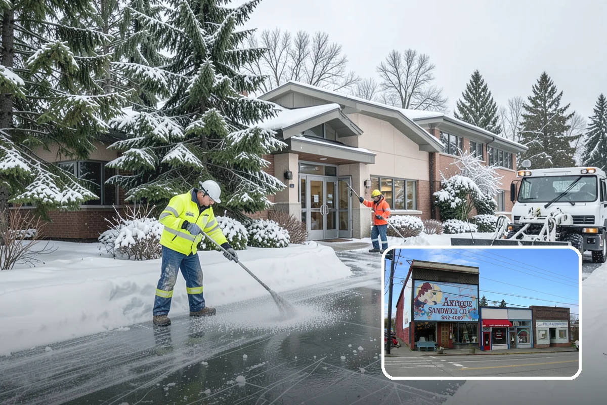 Stair Deicing in Ruston, Pierce County, WA - Stops invisible refreeze from forming on treads