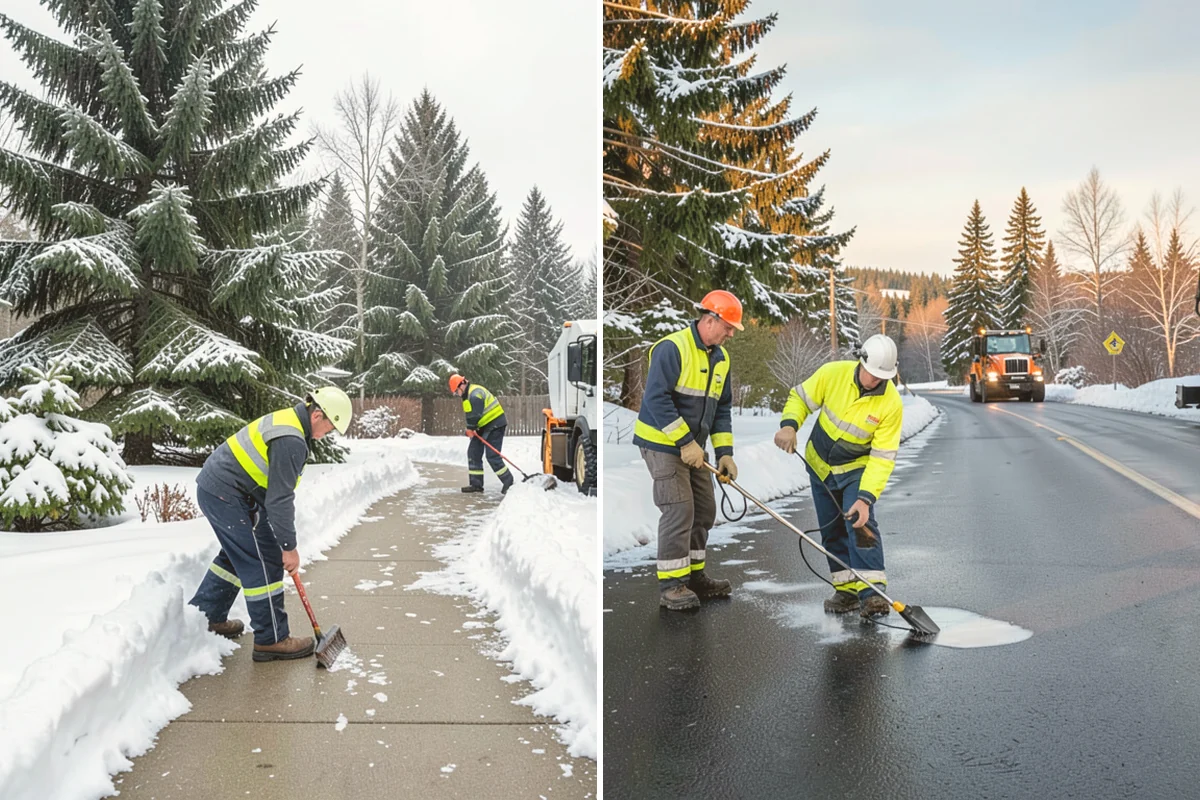 Stair Deicing in Sammamish, King County, WA - Assess stair material and any prior salt damage