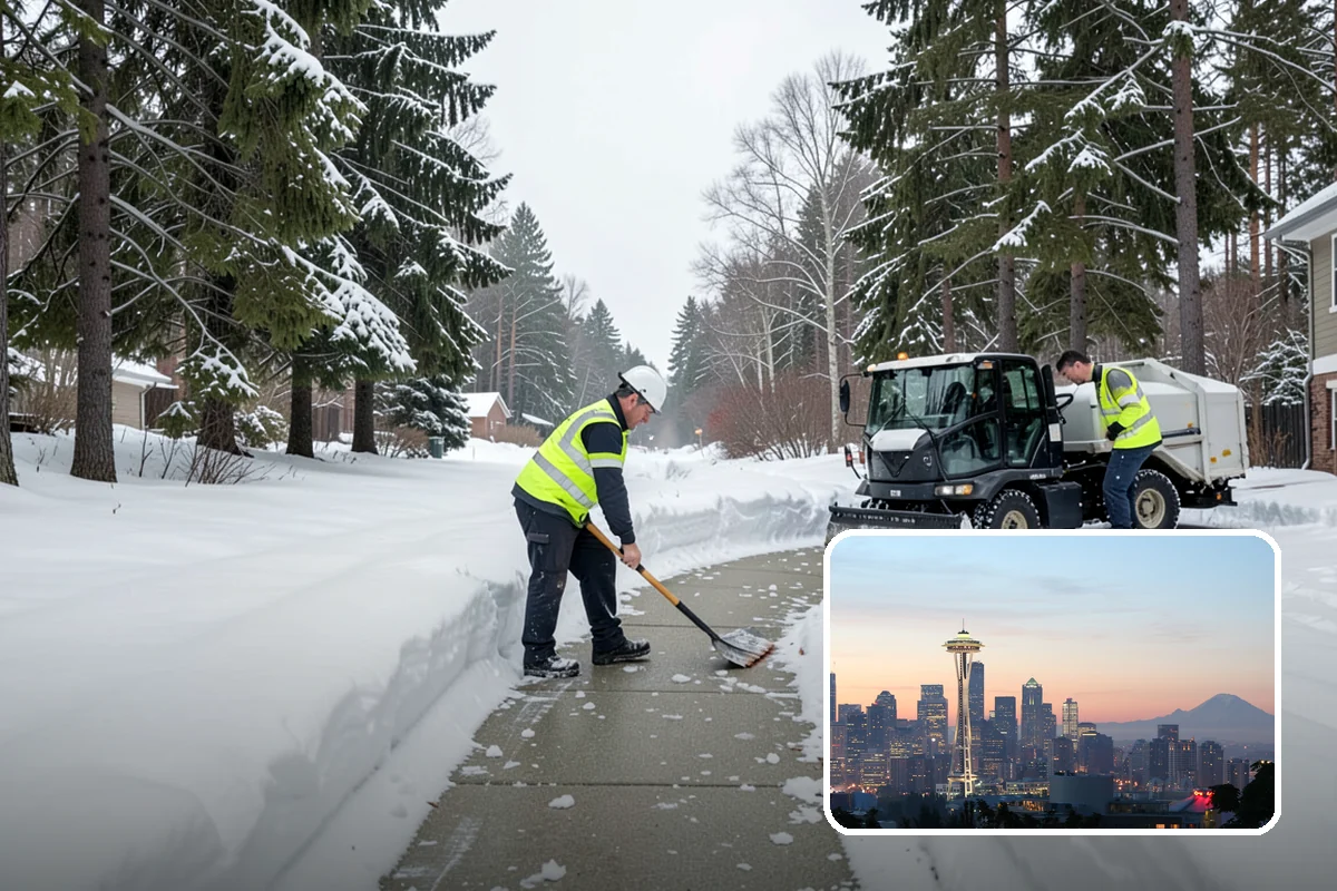 Stair Deicing in Seattle, King County, WA - Stops invisible refreeze from forming on treads