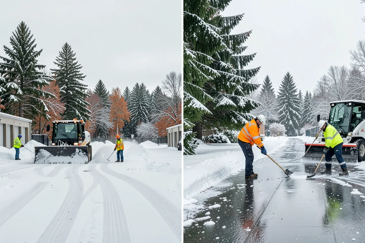 Stair Deicing in Seattle, King County, WA - Assess stair material and any prior salt damage