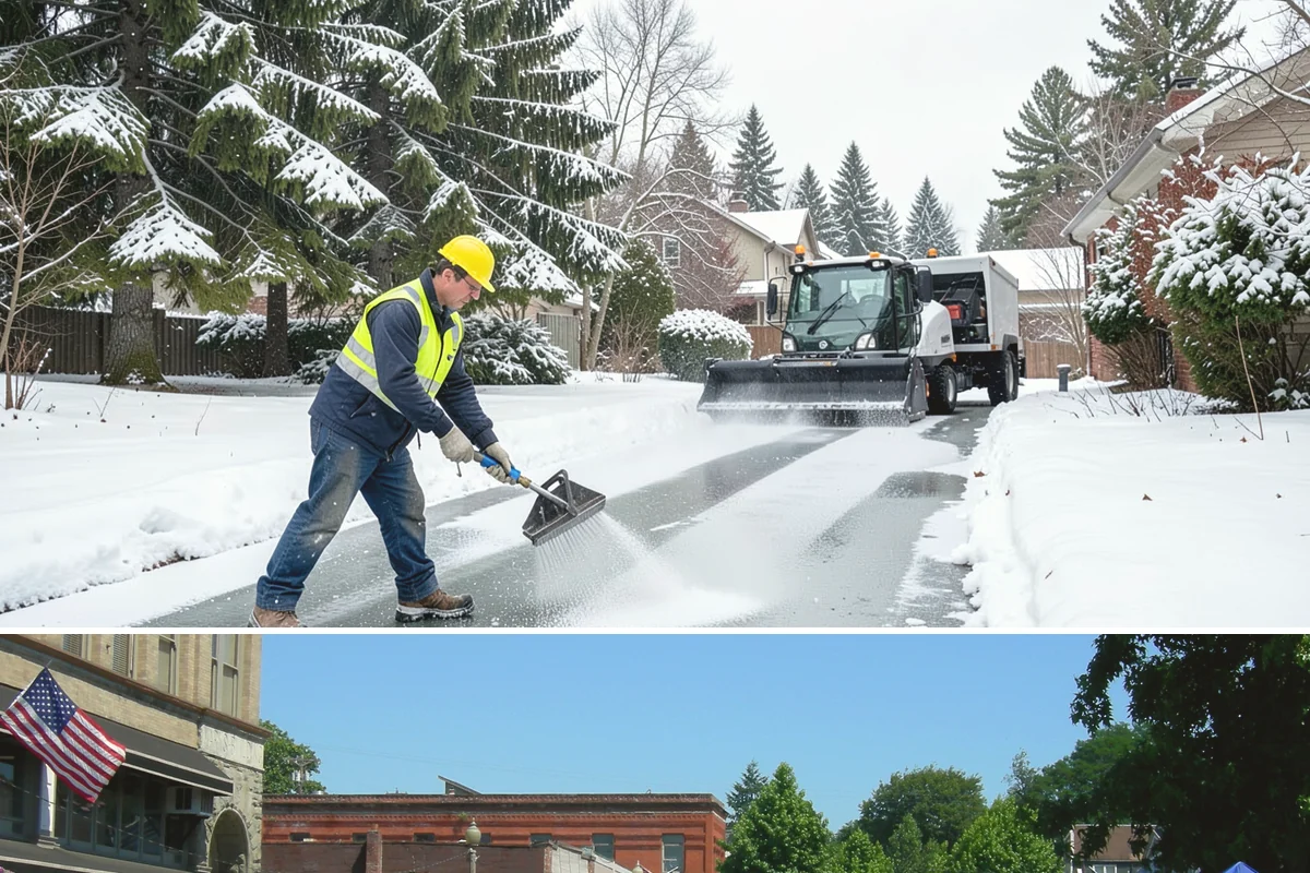 Stair Deicing in Snohomish, Snohomish County, WA - Stair deicing is most valuable during the freeze-thaw stretches of a Puget Sound winter when melt refreezes on cold steps each...