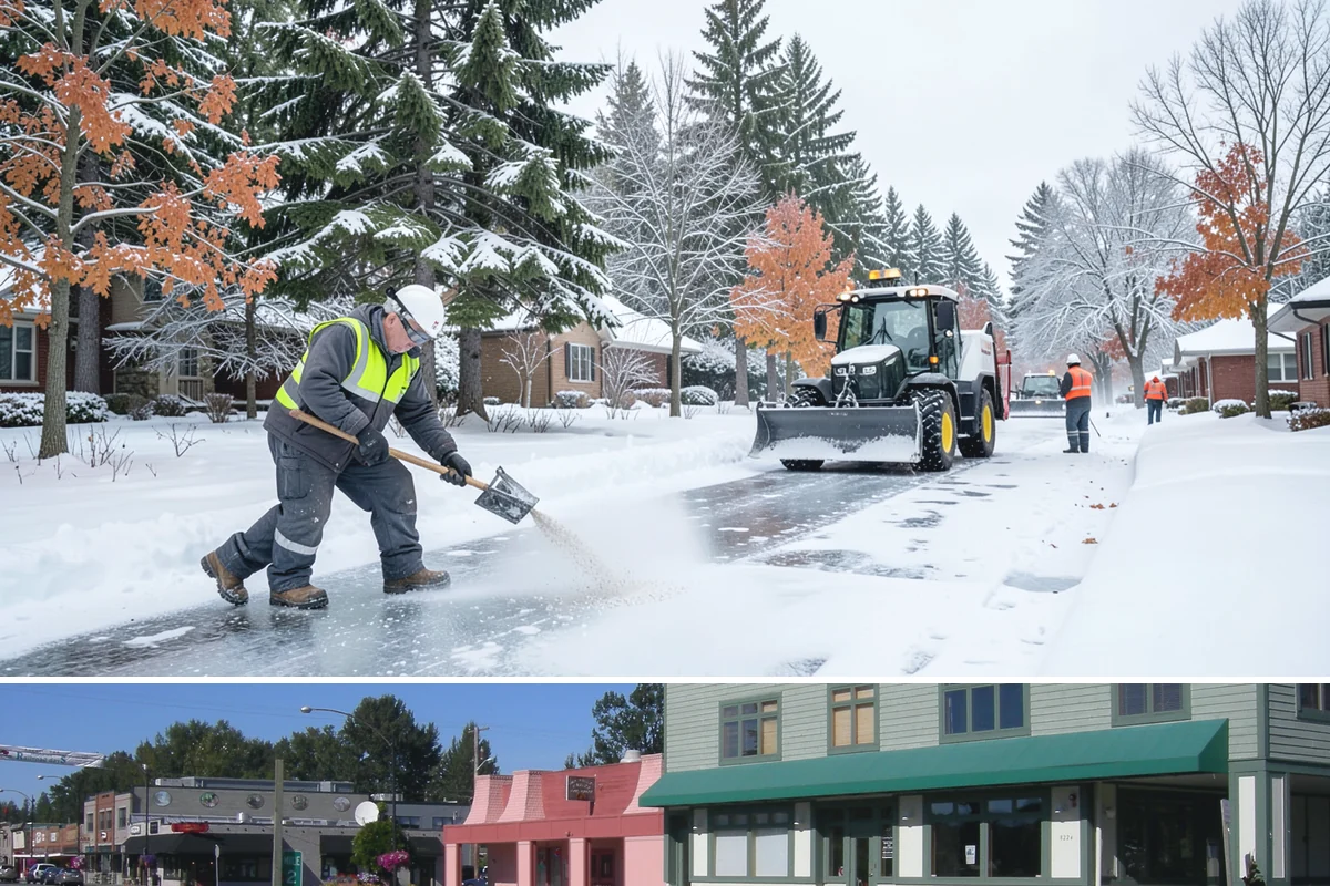 Stair Deicing in Snoqualmie, King County, WA - Stair deicing is most valuable during the freeze-thaw stretches of a Puget Sound winter when melt refreezes on cold steps each...