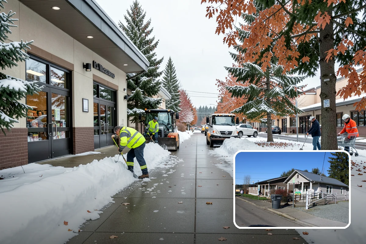 Stair Deicing in South Prairie, Pierce County, WA - Stops invisible refreeze from forming on treads