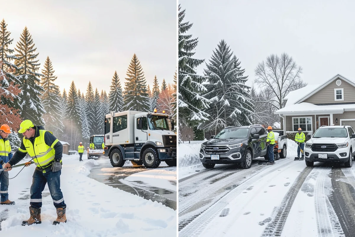 Stair Deicing in South Prairie, Pierce County, WA - Assess stair material and any prior salt damage