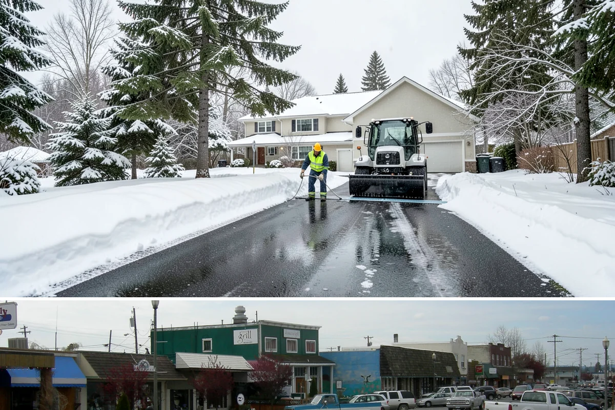 Stair Deicing in Stanwood, Snohomish County, WA - Stair deicing is most valuable during the freeze-thaw stretches of a Puget Sound winter when melt refreezes on cold steps each...