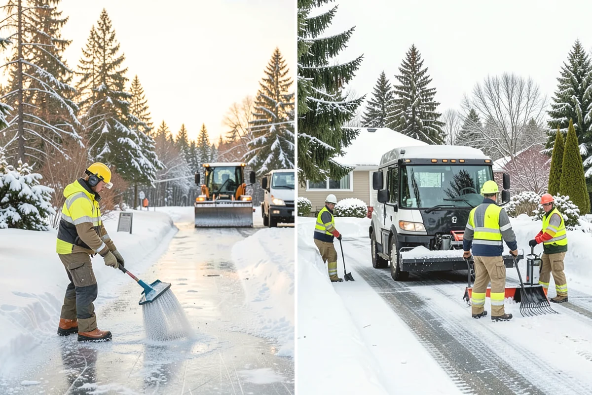 Stair Deicing in Tukwila, King County, WA - Assess stair material and any prior salt damage